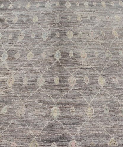 Modern Afghan Tribal Rug in Wool with Sub - Geometric Design in Multicolor This modern casual tribal rug has been hand - knotted. The rug features a modern sub - geometric design, rendered in multicolor; making this rug a superb fit for a variety of ... - Keivan Woven ArtsAFGC - 39796 - 19370Rug