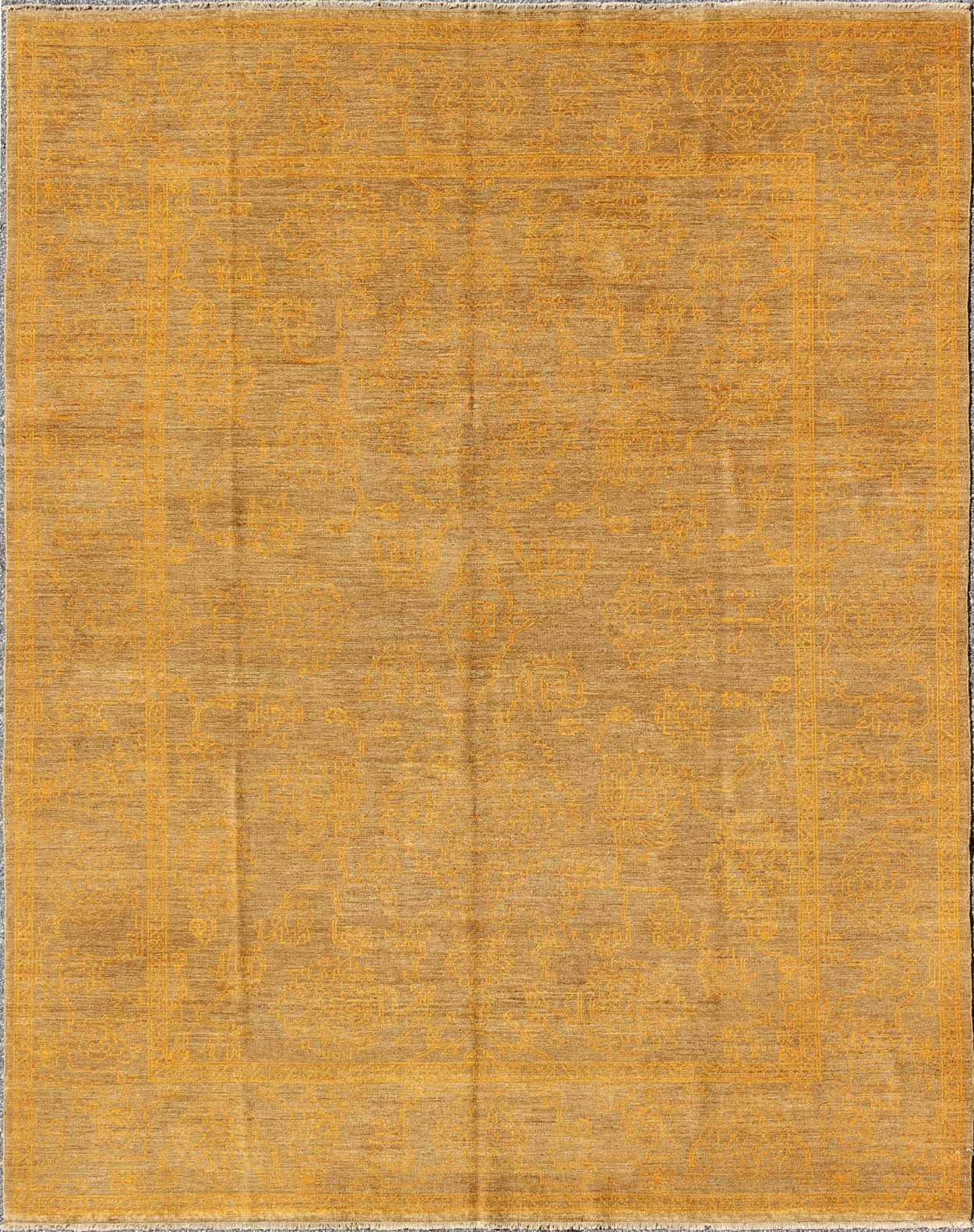 Fine Transitional Rug with Stylized Geometric Motifs by Keivan Woven Arts Measures: 8'2 x 9'10 very finely woven Transitional rug, Keivan Woven Arts/rug/ AN - 15305, country of origin / type: Turkey / Tribal This Turkish rug features... - Keivan Woven ArtsAN - 115305 - 3724Rug