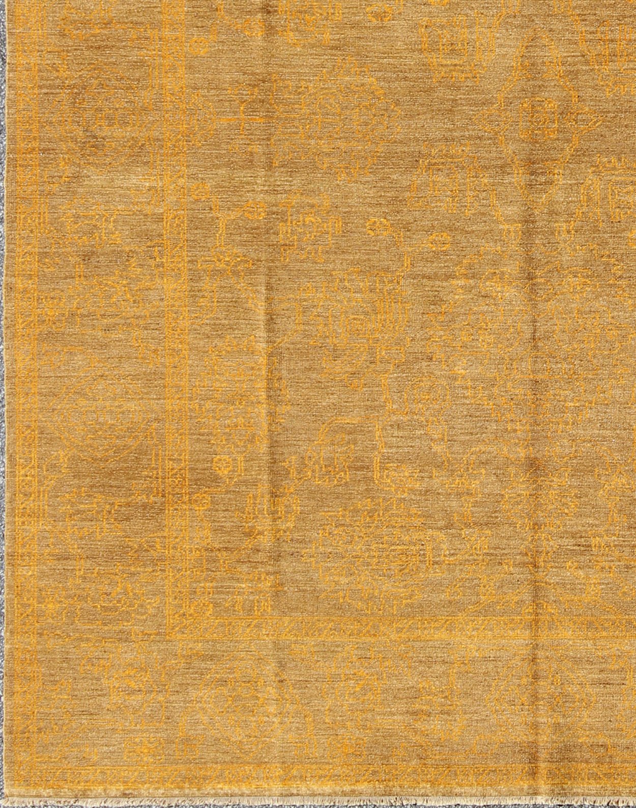 Fine Transitional Rug with Stylized Geometric Motifs by Keivan Woven Arts Measures: 8'2 x 9'10 very finely woven Transitional rug, Keivan Woven Arts/rug/ AN - 15305, country of origin / type: Turkey / Tribal This Turkish rug features... - Keivan Woven ArtsAN - 115305 - 3724Rug