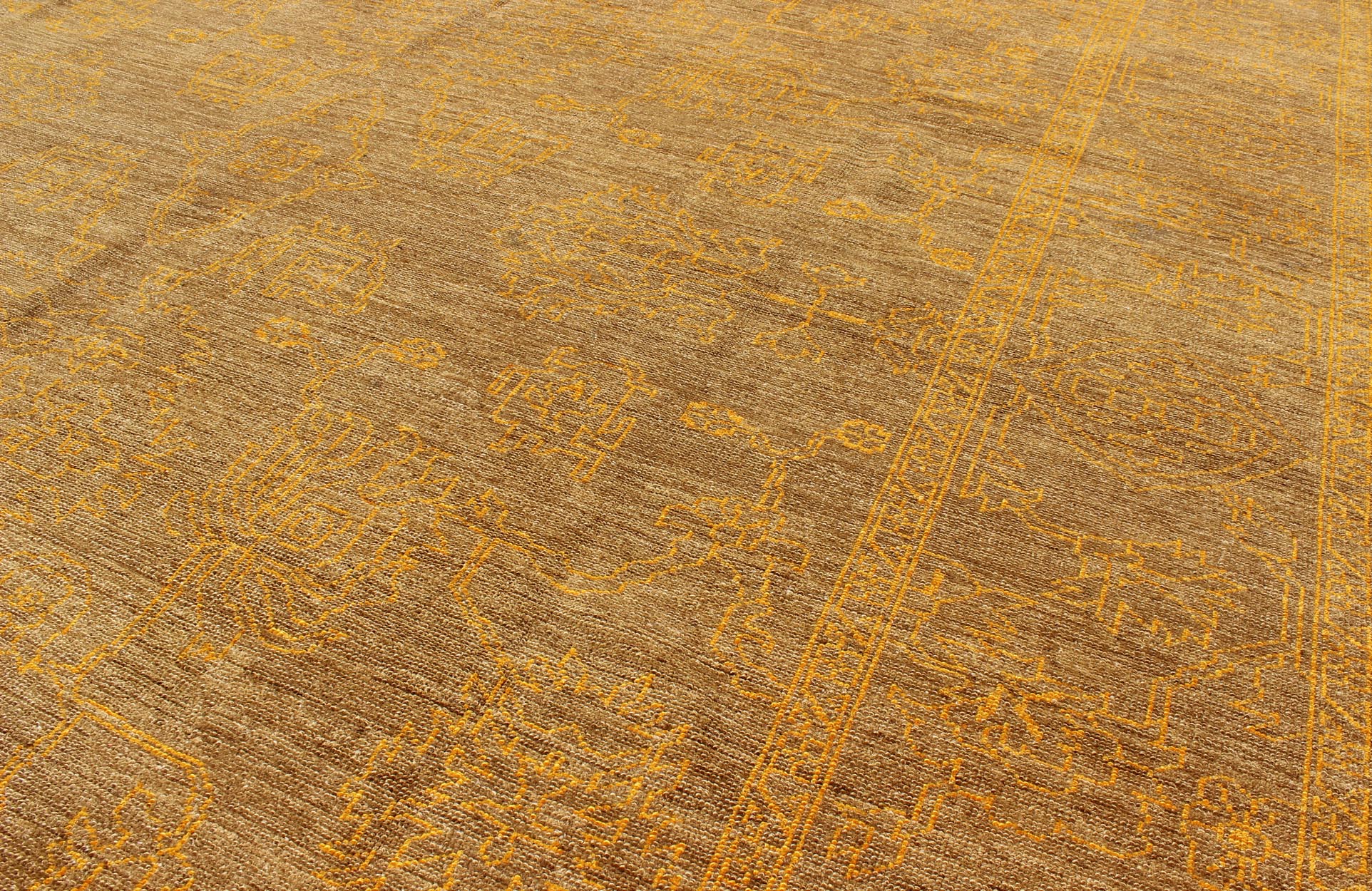 Fine Transitional Rug with Stylized Geometric Motifs by Keivan Woven Arts Measures: 8'2 x 9'10 very finely woven Transitional rug, Keivan Woven Arts/rug/ AN - 15305, country of origin / type: Turkey / Tribal This Turkish rug features... - Keivan Woven ArtsAN - 115305 - 3724Rug