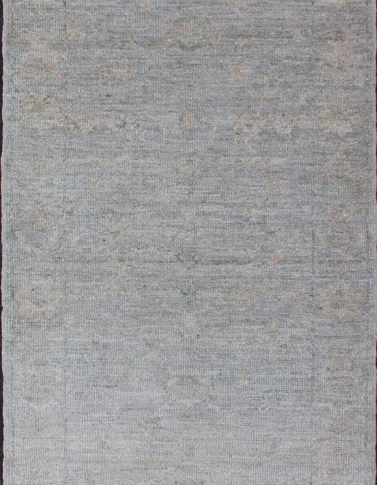 Keivan Woven Arts Turkish Angora Oushak Rug. Keivan Woven Arts / rug AN - 118233, country of origin / type: Turkey / Oushak. Antique reproduction Ushak, angora Oushak. Measures: 2'10 x 6'7 Made with a combination of angora and old wool, this magni... - Keivan Woven ArtsAN - 118233 - 8767Rug