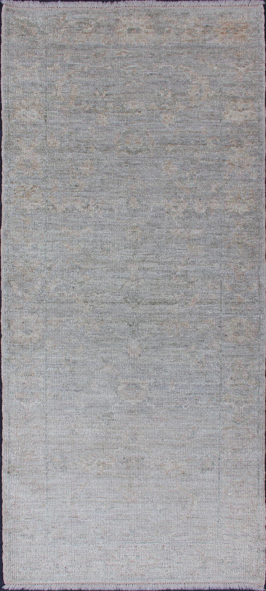 Keivan Woven Arts Turkish Angora Oushak Rug. Keivan Woven Arts / rug AN - 118233, country of origin / type: Turkey / Oushak. Antique reproduction Ushak, angora Oushak. Measures: 2'10 x 6'7 Made with a combination of angora and old wool, this magni... - Keivan Woven ArtsAN - 118233 - 8767Rug