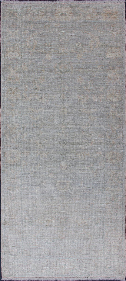Keivan Woven Arts Turkish Angora Oushak Rug. Keivan Woven Arts / rug AN - 118233, country of origin / type: Turkey / Oushak. Antique reproduction Ushak, angora Oushak. Measures: 2'10 x 6'7 Made with a combination of angora and old wool, this magni... - Keivan Woven ArtsAN - 118233 - 8767Rug