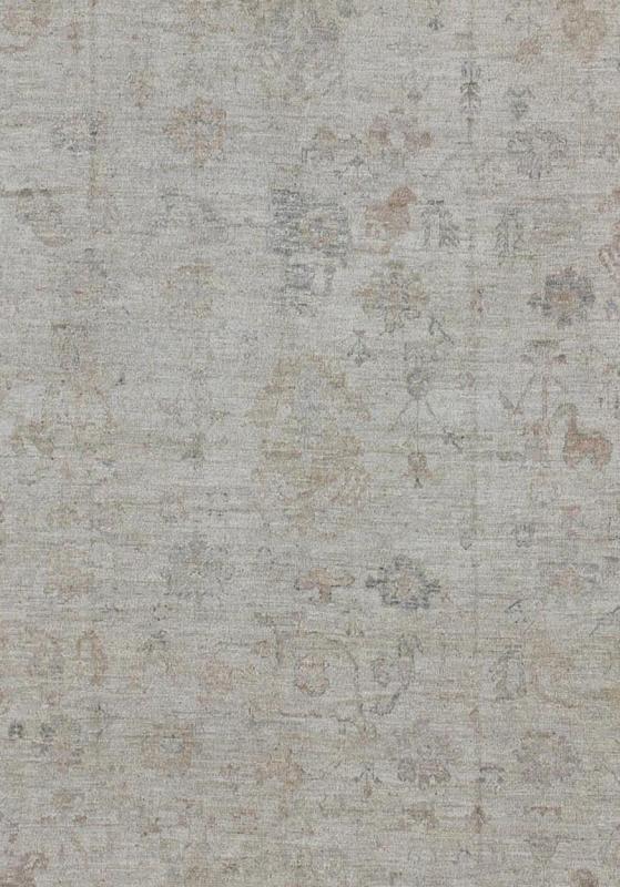 Angora Turkish Oushak Rug by Keivan Woven Arts with Floral Design. rug AN - 119860, country of origin / type: Turkey / Angora Oushak 21st century. Measures: 11'3 x 14'5 From our Angora collection, this piece is made with a combination of angora a... - Keivan Woven ArtsAN - 119860 - 5412Rug