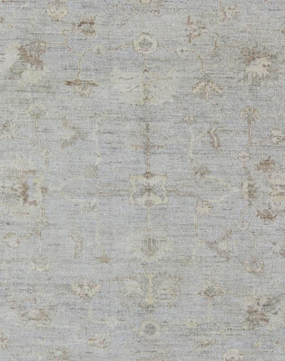 Turkish Angora Turkish Oushak Contemporary Rug - Made with a combination of angora and old wool, this magnificent Oushak boasts an all - over design in a large - scale style. The plentiful floral and bouquet motifs creates an open design which is surrounded ... - Keivan Woven ArtsAN - 123687 - 7048Rug