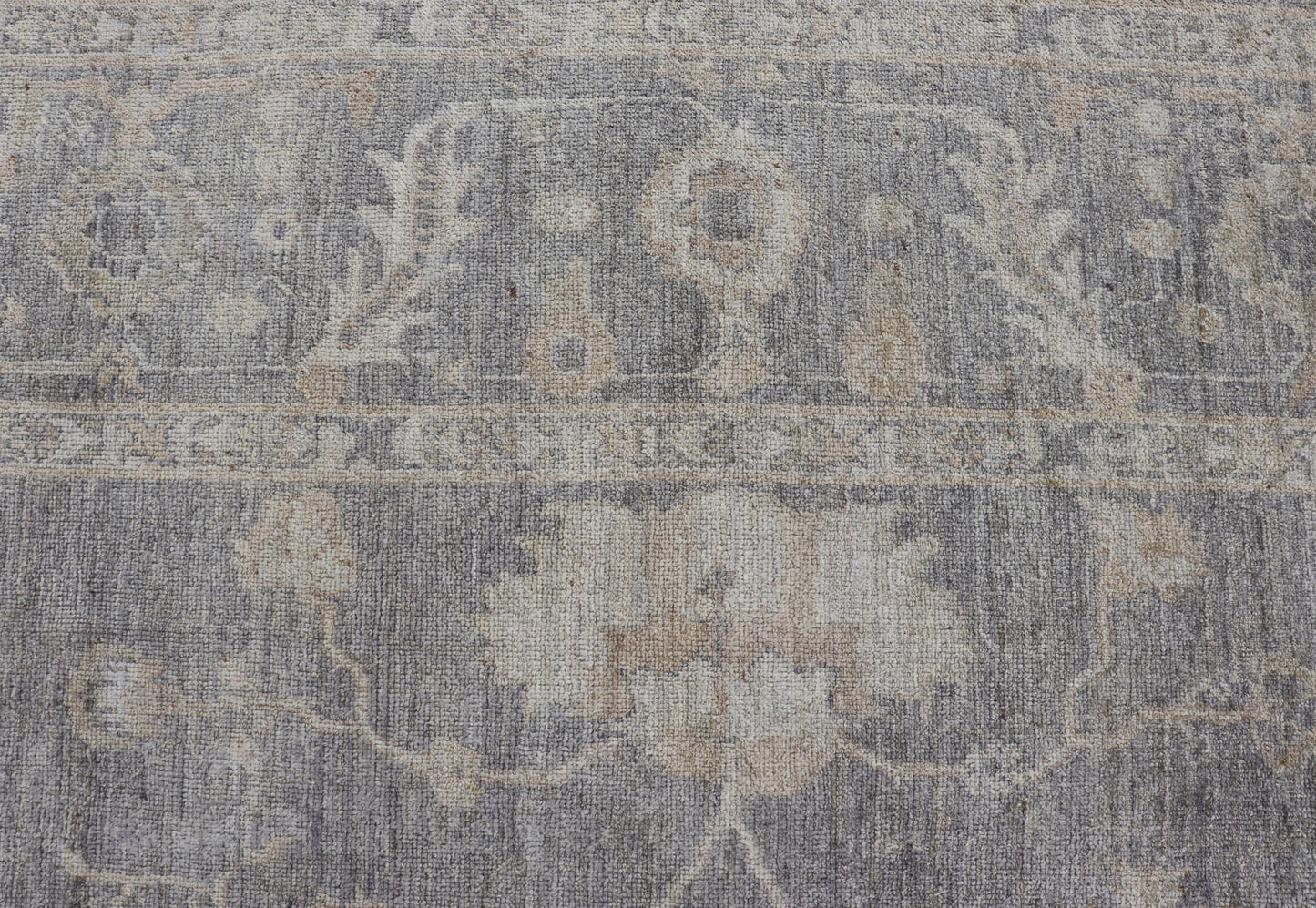 Keivan Woven Arts Turkish Angora Oushak Rug with Floral Design in Neutral. rug AN - 125392, country of origin / type: Turkey / Oushak. antique reproduction ushak, angora oushak. Measures: 9'11 x 12'10 The design of this beautiful Oushak rug, Turk... - Keivan Woven ArtsAN - 125392 - 7423Rug