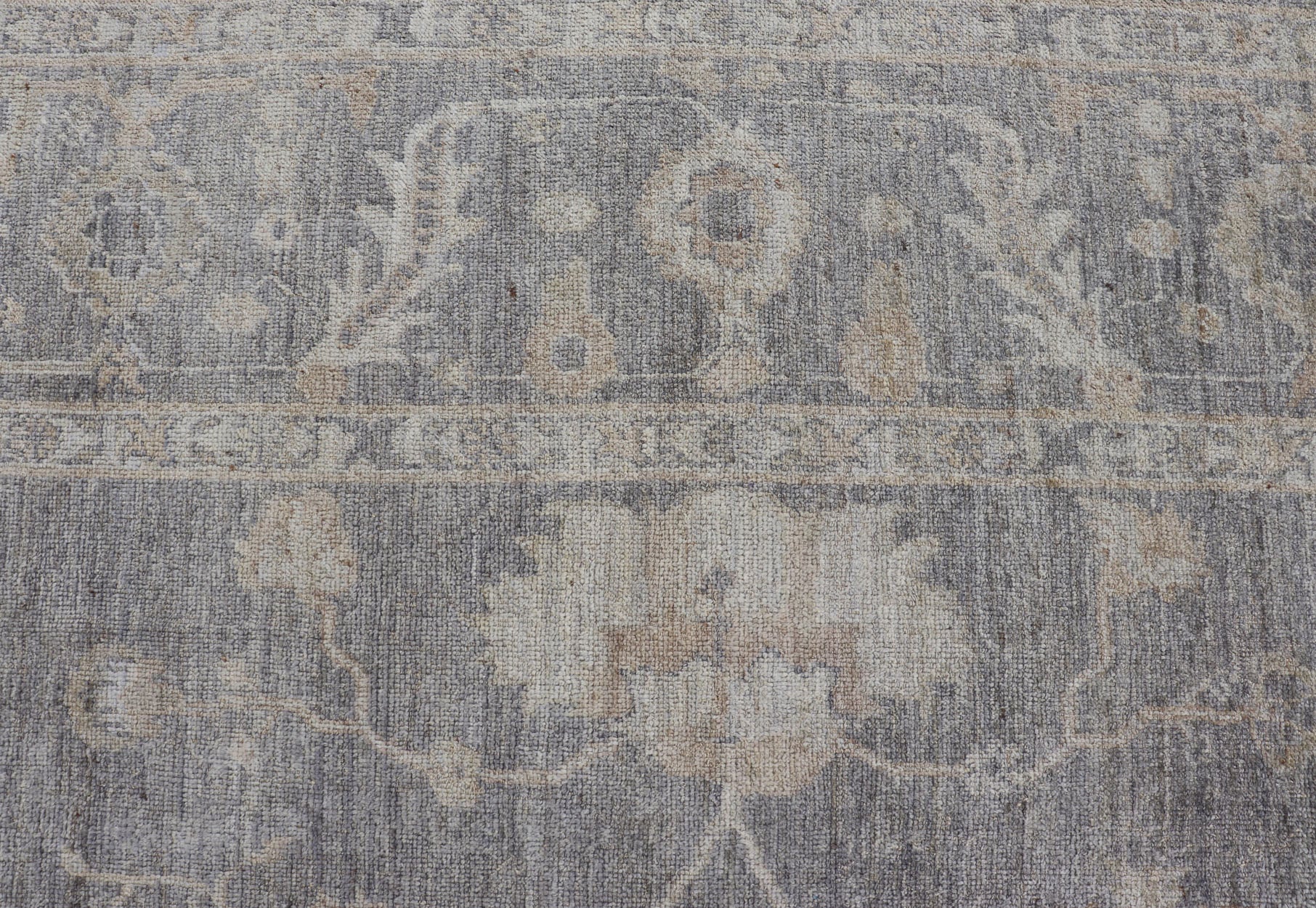 Keivan Woven Arts Turkish Angora Oushak Rug with Floral Design in Neutral. rug AN - 125392, country of origin / type: Turkey / Oushak. antique reproduction ushak, angora oushak. Measures: 9'11 x 12'10 The design of this beautiful Oushak rug, Turk... - Keivan Woven ArtsAN - 125392 - 7423Rug