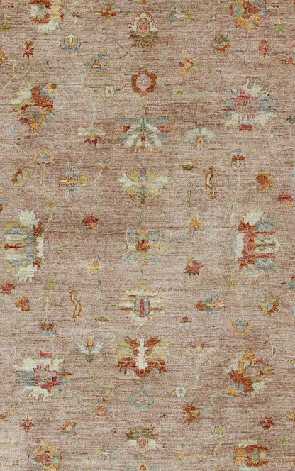 Large Angora Turkish Oushak Rug in Dusty Pink by Keivan Woven Arts. Angora rug from Turkey, rug an - 129862, country of origin / type: Turkey / Angora Oushak. Measures: 11'8 x 15'4. From our Angora collection, this piece is made with a com... - Keivan Woven ArtsAN - 129862 - 9756Rug