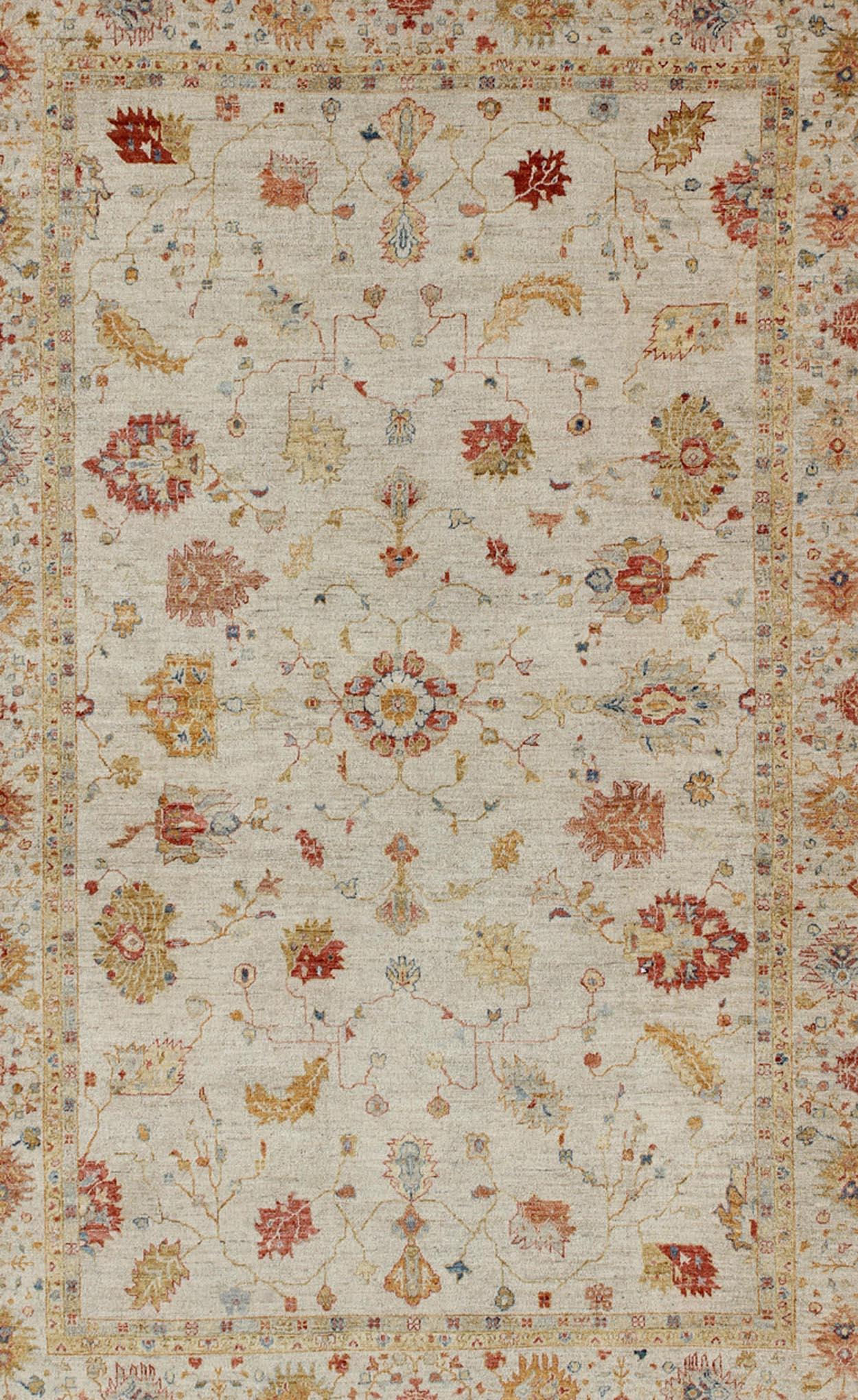 Keivan Woven Arts Angora Turkish Oushak Rug in Colorful Palette. Keivan Woven Arts / rug AN - 129878, country of origin / type: Turkey / Angora Oushak. Measures: 11'11 x 17'8 From our Angora Collection, this piece is made with a combination of ang... - Keivan Woven ArtsAN - 129878 - 9760Rug