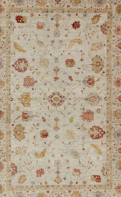 Keivan Woven Arts Angora Turkish Oushak Rug in Colorful Palette. Keivan Woven Arts / rug AN - 129878, country of origin / type: Turkey / Angora Oushak. Measures: 11'11 x 17'8 From our Angora Collection, this piece is made with a combination of ang... - Keivan Woven ArtsAN - 129878 - 9760Rug