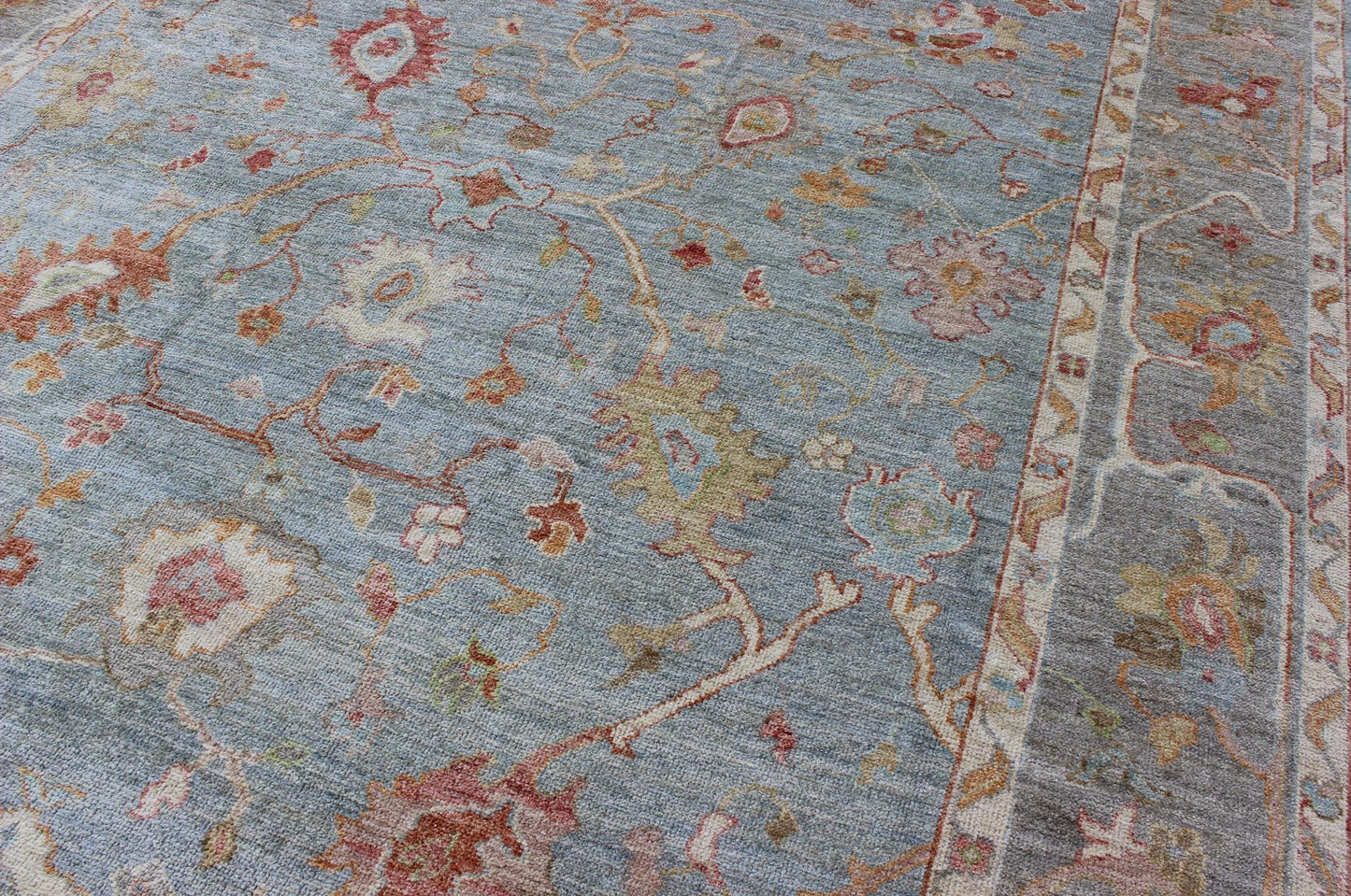 Measures: 9'4"X12'0" The design of Angora Oushak rugs typically features elegant, curvilinear floral motifs and intricate medallions, often set against a muted, often pastel color palette. This subtle coloration, combined with the luxurious feel of ... - Keivan Woven ArtsAN - 134574 - 20958Rug