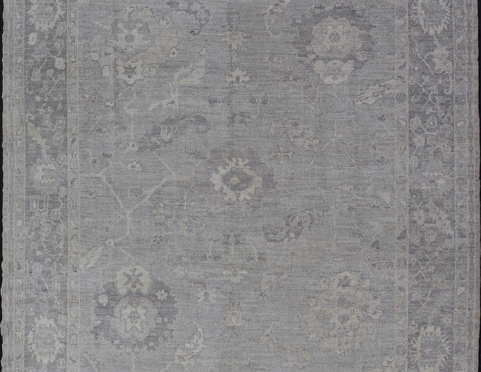 Large Hand Knotted Turkish Oushak with Floral Motifs in Gray, Taupe & Lavender Large Hand Knotted Turkish Oushak with Floral Motifs in Gray, Taupe & Lavender Keivan Woven Arts/ rug /AN - 146929 Early 21st century Made with a combinat... - Keivan Woven ArtsAN - 146929 - 19304Rug