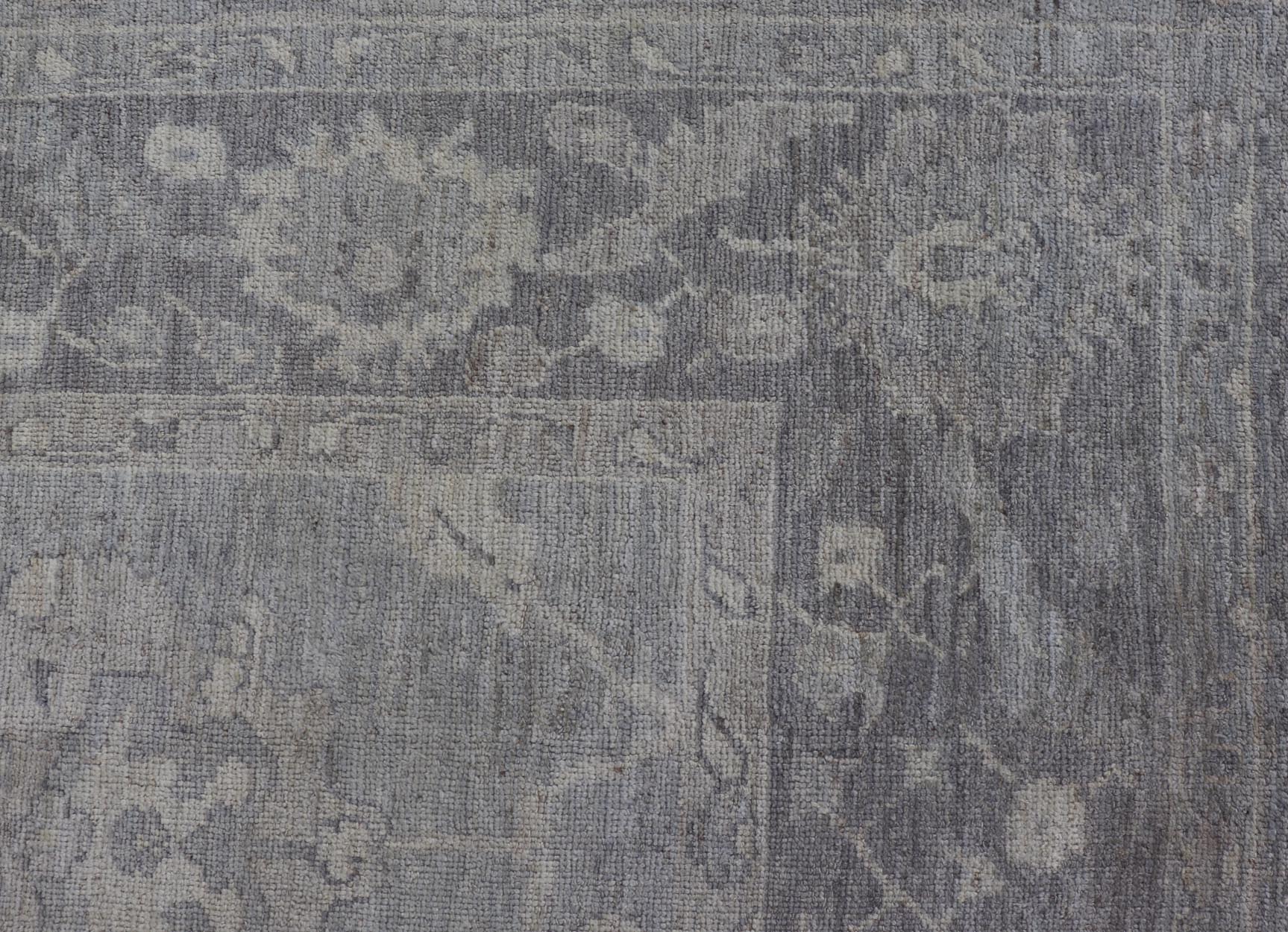 Large Hand Knotted Turkish Oushak with Floral Motifs in Gray, Taupe & Lavender Large Hand Knotted Turkish Oushak with Floral Motifs in Gray, Taupe & Lavender Keivan Woven Arts/ rug /AN - 146929 Early 21st century Made with a combinat... - Keivan Woven ArtsAN - 146929 - 19304Rug