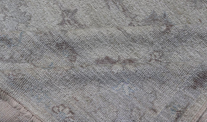 Angora Oushak Turkish Rug in Cream, Taupe, Silver, Light Brown Light Blue Colors Blue, Gray, cream, taupe, and light blue Angora rug from Turkey, rug AN - 123666, Keivan Woven Arts / country of origin / type: Turkey / Angora Oushak Measures... - Keivan Woven ArtsAN - 150733 - 19310Rug