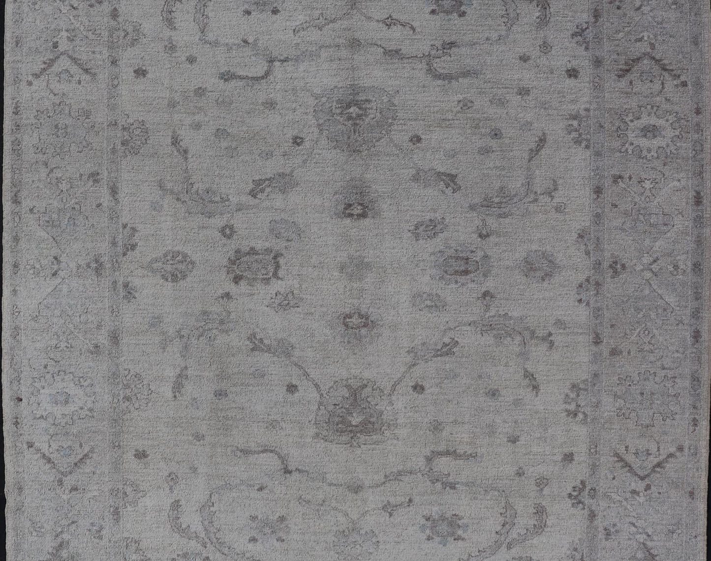 Angora Oushak Turkish Rug in Cream, Taupe, Silver, Light Brown Light Blue Colors Blue, Gray, cream, taupe, and light blue Angora rug from Turkey, rug AN - 123666, Keivan Woven Arts / country of origin / type: Turkey / Angora Oushak Measures... - Keivan Woven ArtsAN - 150733 - 19310Rug