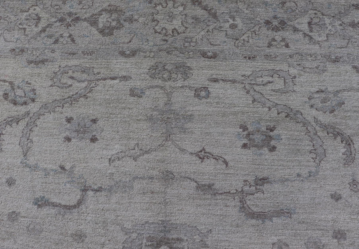 Angora Oushak Turkish Rug in Cream, Taupe, Silver, Light Brown Light Blue Colors Blue, Gray, cream, taupe, and light blue Angora rug from Turkey, rug AN - 123666, Keivan Woven Arts / country of origin / type: Turkey / Angora Oushak Measures... - Keivan Woven ArtsAN - 150733 - 19310Rug