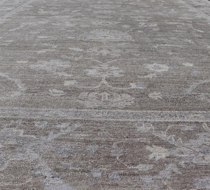 Large Angora Oushak With All - Over Floral Design With Neutral Colors Turkish Angora Large Oushak With All - Over Floral Design. Keivan Woven Arts / rug AN - 151005, country of origin / type: Turkey / Oushak. antique reproduction Ushak, angora Oushak... - Keivan Woven ArtsAN - 151005 - 21385Rug