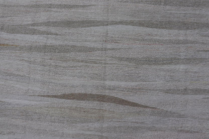 Modern Turkish Flat - Weave with Modern Design in White and Neutral Tones. Keivan Woven Arts / rug AN - 152611 country of origin / type: Turkey / Kilim, circa Early 21th century Measures: 11'2 x 14'1 This flat - weave Kilim from Turkey in white an... - Keivan Woven ArtsAN - 152611 - 24727Rug
