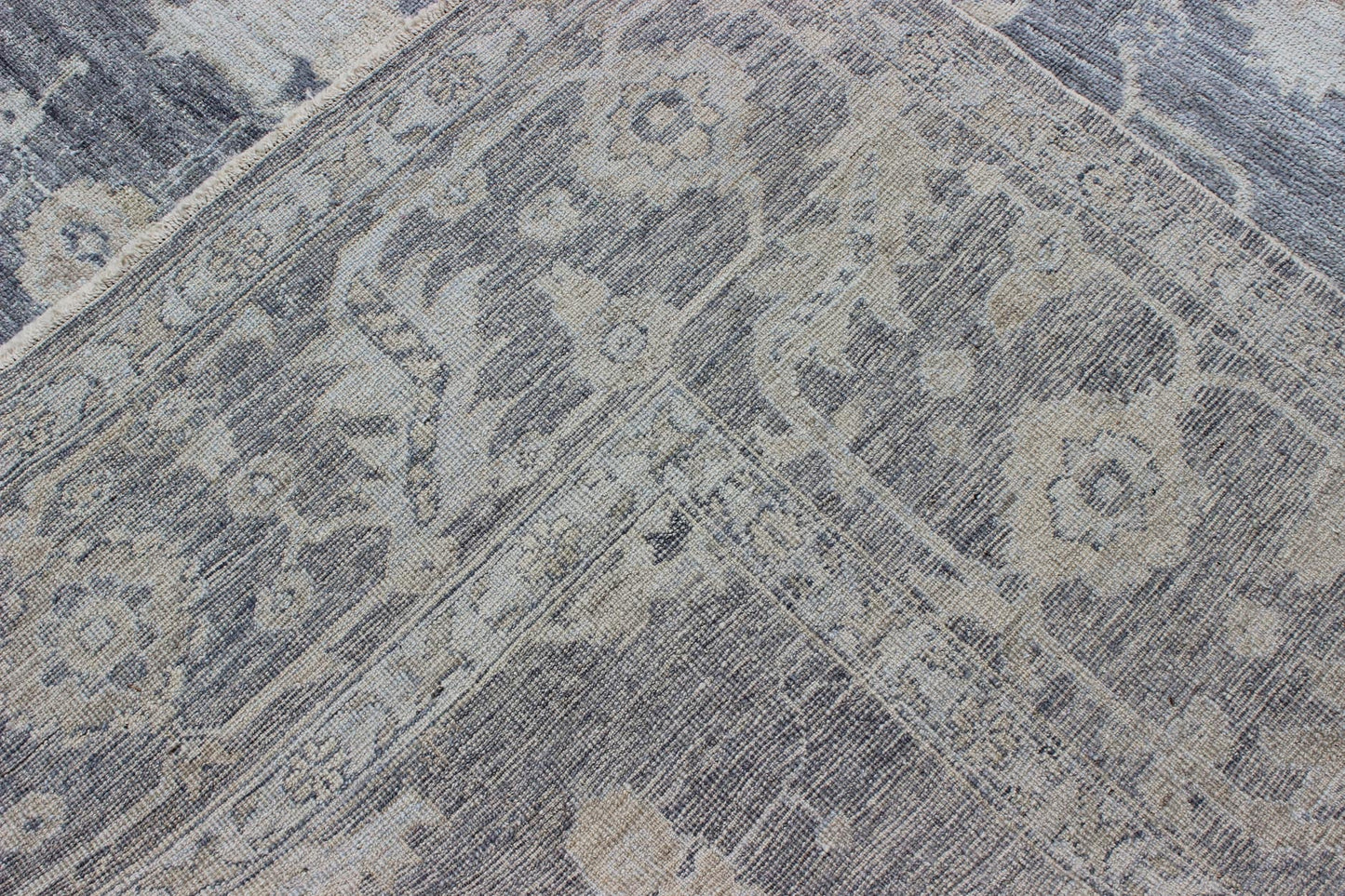 Angora All - Over Design Oushak Turkish Rug By Keivan Woven Arts Collection. Keivan Woven Arts rug ANC - 126208, country of origin / type: Turkey / Angora Oushak. Measures: 12'2 x 14'11 From our Angora collection, this piece is made with a combinati... - Keivan Woven ArtsANC - 126208 - 8221Rug