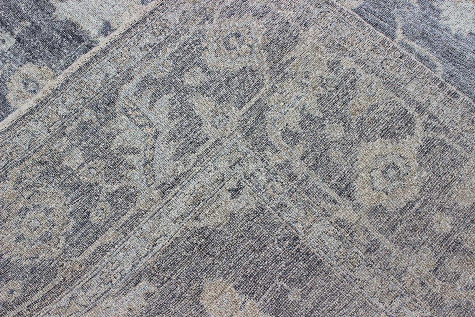 Angora All - Over Design Oushak Turkish Rug By Keivan Woven Arts Collection. Keivan Woven Arts rug ANC - 126208, country of origin / type: Turkey / Angora Oushak. Measures: 12'2 x 14'11 From our Angora collection, this piece is made with a combinati... - Keivan Woven ArtsANC - 126208 - 8221Rug
