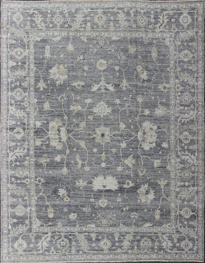 Angora All - Over Design Oushak Turkish Rug By Keivan Woven Arts Collection. Keivan Woven Arts rug ANC - 126208, country of origin / type: Turkey / Angora Oushak. Measures: 12'2 x 14'11 From our Angora collection, this piece is made with a combinati... - Keivan Woven ArtsANC - 126208 - 8221Rug
