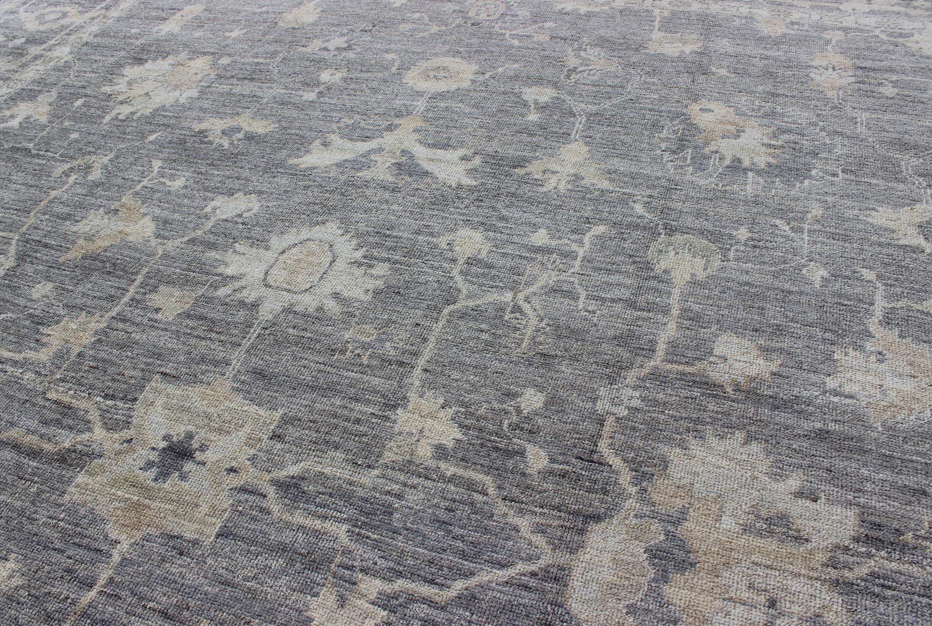 Angora All - Over Design Oushak Turkish Rug By Keivan Woven Arts Collection. Keivan Woven Arts rug ANC - 126208, country of origin / type: Turkey / Angora Oushak. Measures: 12'2 x 14'11 From our Angora collection, this piece is made with a combinati... - Keivan Woven ArtsANC - 126208 - 8221Rug