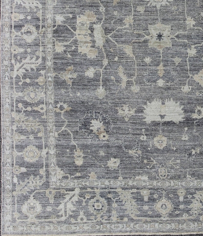 Angora All - Over Design Oushak Turkish Rug By Keivan Woven Arts Collection. Keivan Woven Arts rug ANC - 126208, country of origin / type: Turkey / Angora Oushak. Measures: 12'2 x 14'11 From our Angora collection, this piece is made with a combinati... - Keivan Woven ArtsANC - 126208 - 8221Rug