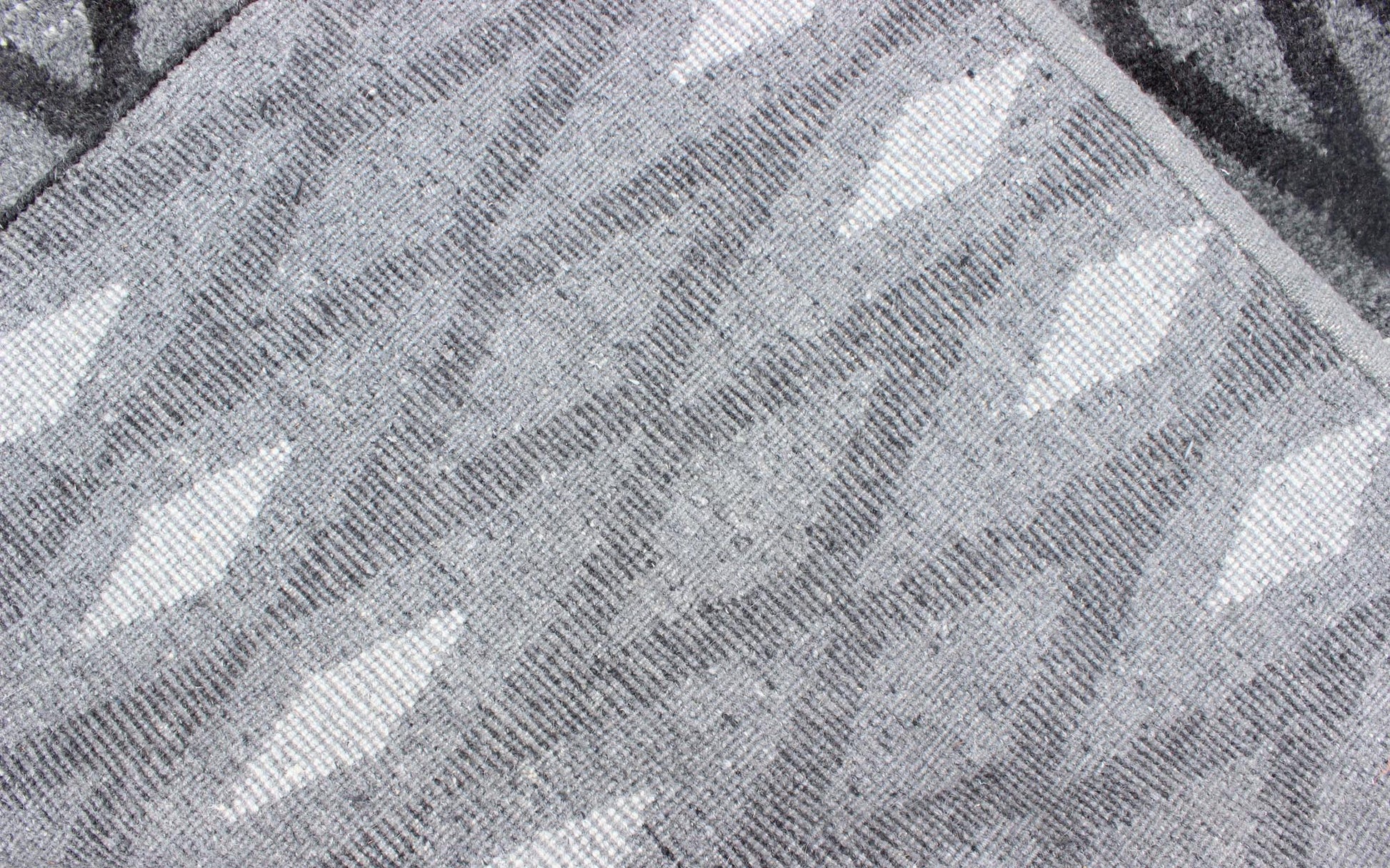 Keivan Woven Arts Moroccan Hand - Knotted Wool Area Rug in Gray Diamond Design Measures; 9'4 x 12'0 Moroccan style modern rug. Country of Origin: India; Type: Moroccan; Design: All - Over, Geometric, Tribal, Diamond; Keivan Woven Arts; rug... - Keivan Woven ArtsAPE - 181 - 9668 - 7453Rug