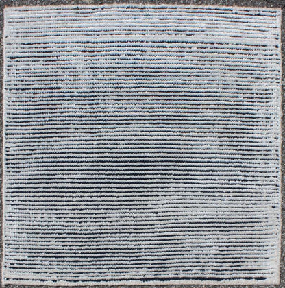 S - 2 A monochromatic composition emphasizes the streamlined design of this contemporary rug, the sheered down pile evokes a minimalist textured aesthetic. Faint pops of color shine against a solid field in this one - of - a - kind rug, each rug is organically... - Keivan Woven ArtsAPE - 38 - MAR - S - 6580Rug