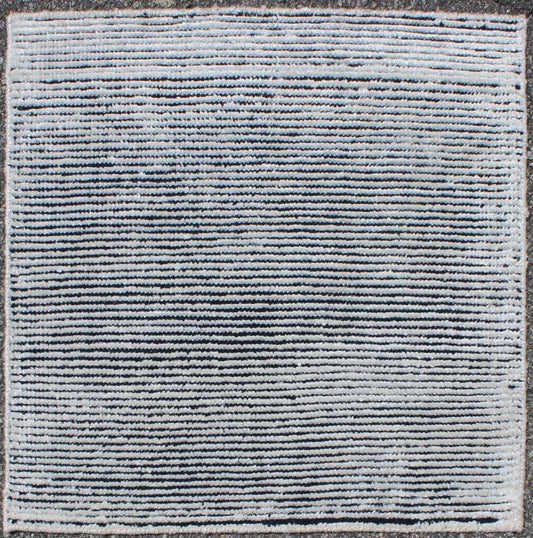 S - 2 A monochromatic composition emphasizes the streamlined design of this contemporary rug, the sheered down pile evokes a minimalist textured aesthetic. Faint pops of color shine against a solid field in this one - of - a - kind rug, each rug is organically... - Keivan Woven ArtsAPE - 38 - MAR - S - 6580Rug