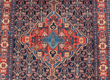Antique Persian Senneh Rug with Unique Medallion and All - Over Design. Keivan Woven Arts/ rug AVI - 1101, country of origin / type: Iran / Senneh, circa 1900 Measures: 3'6 x 4'10 This incredibly finely woven antique Persian Senneh rug was handwoven... - Keivan Woven ArtsAVI - 1101 - 25321Rug