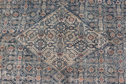 Large Antique Gallery Persian Malayer Runner in Herati Design On A Blue Field. Keivan Woven Arts / rug/ AVI - 230501, country of origin / type: Iran / Malayer, circa 1900. Measures: 10'4 x 20'0 This distressed antique Malayer gallery rug from 1900... - Keivan Woven ArtsAVI - 230501 - 24468Rug
