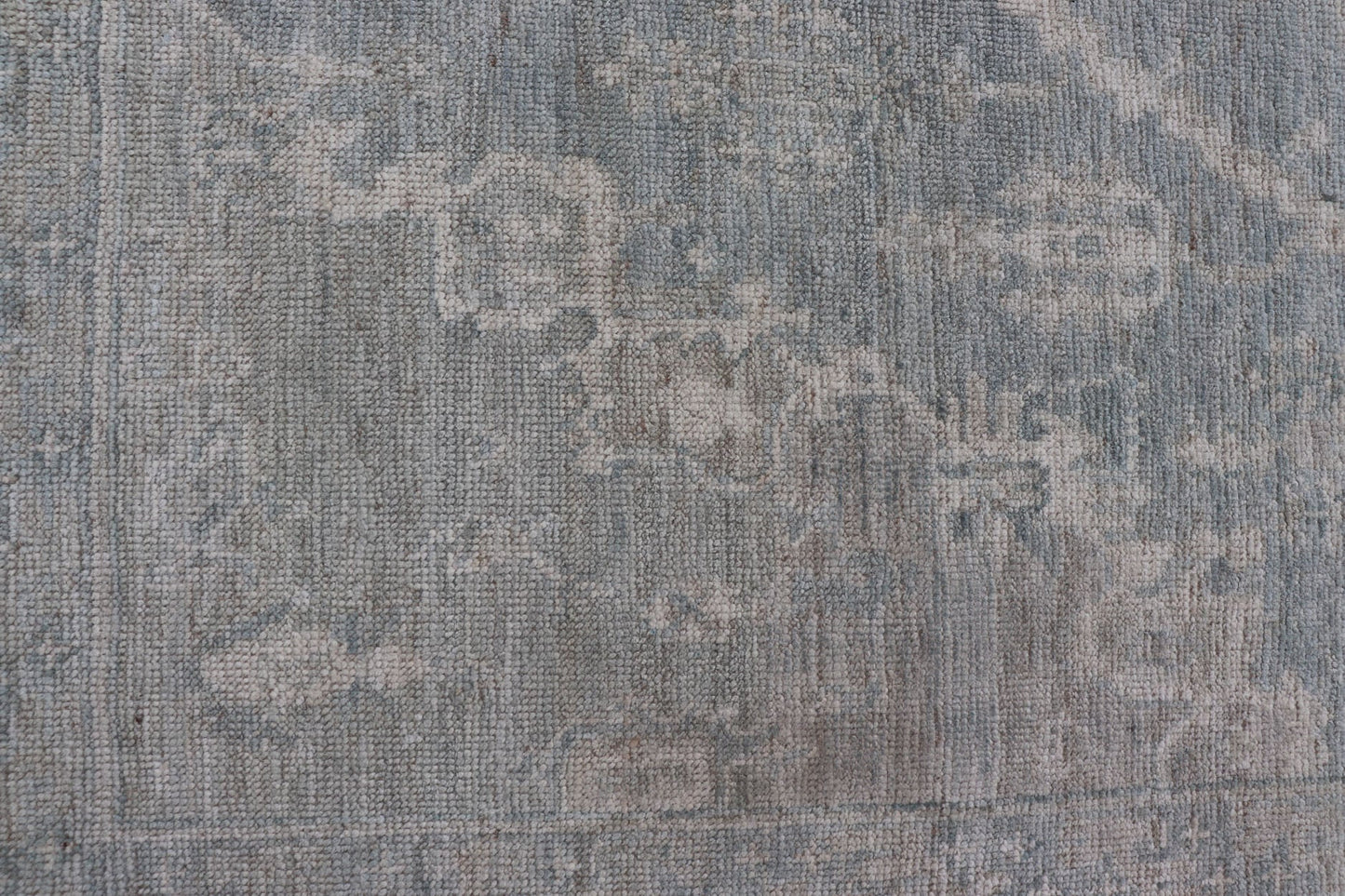 Measures: 5'10 x 8'9 Modern Oushak with a Light Blue - Gray Background with Medallion & Tribal Motifs. Country of Origin: Afghanistan; Type: Oushak; Design: Medallion, Tribal Medallion, All - Over; Keivan Woven Arts: rug AWR - 12170. 21st Century. Th... - Keivan Woven ArtsAWR - 12170 - 23211