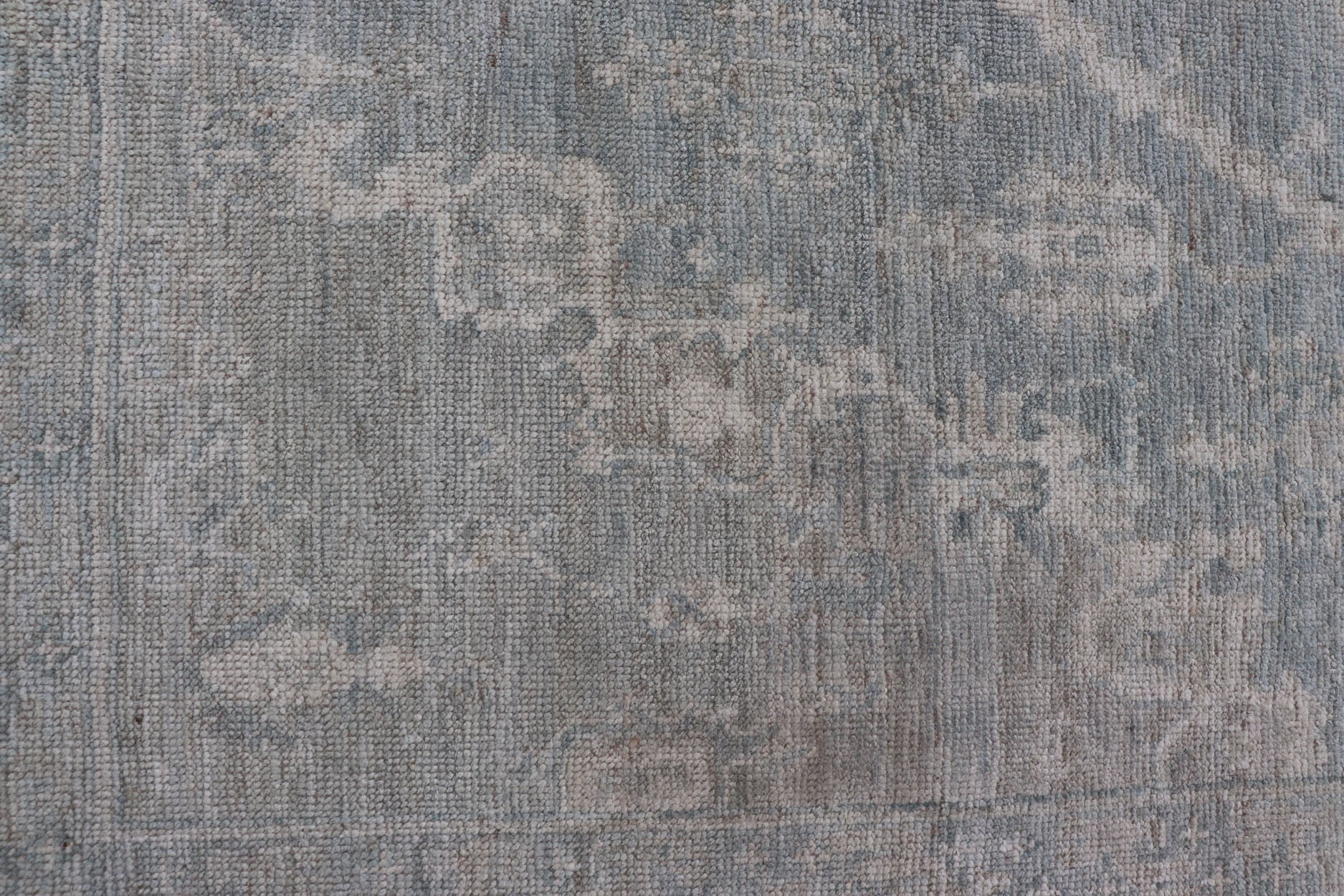 Measures: 5'10 x 8'9 Modern Oushak with a Light Blue - Gray Background with Medallion & Tribal Motifs. Country of Origin: Afghanistan; Type: Oushak; Design: Medallion, Tribal Medallion, All - Over; Keivan Woven Arts: rug AWR - 12170. 21st Century. Th... - Keivan Woven ArtsAWR - 12170 - 23211