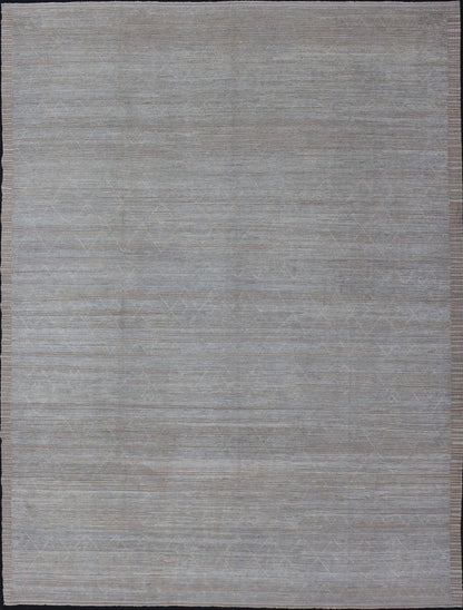 Measures: 10'1 x 14'2 Modern Casual in All - Over Design in Cream, Sky Blue Color on a Taupe Background. Keivan Woven Arts, rug / AWR - 12351 / country of origin / type: Afghanistan / Modern, condition: new. This brand new rug features a tribal ... - Keivan Woven ArtsAWR - 12351 - 23133Rug