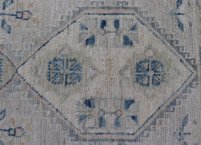 Measures: 2'6 x 4'5 Floral Medallion Oushak Rug with Tribal Motifs and A Cream Background. Keivan Woven Arts; rug AWR - 12391 Country Of Origin: Afghanistan Type: Oushak Design: Medallion, Floral, All - Over. This Hand - Knotted Oushak presents a ... - Keivan Woven ArtsAWR - 12391 - 23270Rug