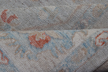 Measures: 8'3 x10'0 Modern All - Over Floral Oushak with a Light Gray Background With Delicate Accents. Keivan Woven Arts: rug AWR - 12577 Country of Origin: Afghanistan Type: Oushak Design: All - Over, Floral, 21st Century. Modern Oushak featuring an... - Keivan Woven ArtsAWR - 12577 - 23378Rug