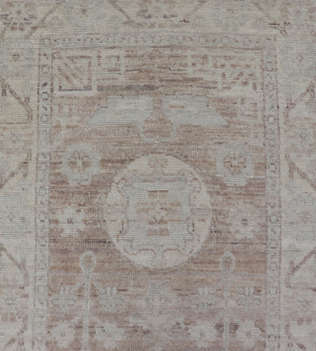 Measures: 2'9 x 14'4 Khotan Design Runner with All - Over Geometric - Circle Medallion Pattern. AWR - 12602 / rug/AWR - 12602 country of origin / type: Afghanistan / Khotan This Khotan features a geometric all - over circle design flanked by a repeati... - Keivan Woven ArtsAWR - 12602 - 23324