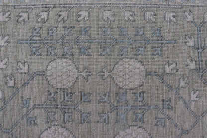 Modern Tribal Khotan Rug in Shades of Cream. Green, Blue, and Gray. Keivan Woven Arts Country of Origin; Afghanistan Type: Khotan Keivan Woven Arts; rug AWR - 15227 , Early 21st century. Measures: 8'2 x 10'4 This modern Khotan featur... - Keivan Woven ArtsAWR - 15227 - 23384