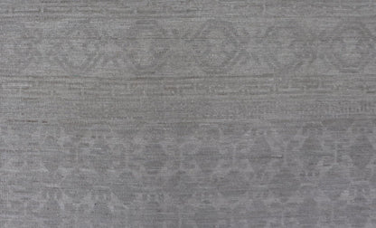 Modern All - Over Tribal Motif Khotan Area Rug in Muted Gray and Cream Tones. Country of Origin: Afghanistan; Type: Khotan; Design: Floral, All - Over; Keivan Woven Arts: rug/AWR - 16720. Measures: 8'11 x 12'3 This modern Khotan features a modern mut... - Keivan Woven ArtsAWR - 16720 - 24300