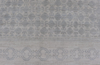Modern All - Over Tribal Motif Khotan Area Rug in Muted Gray's and Cream. Country of Origin: Afghanistan; Type: Khotan; Design: Floral, All - Over; Keivan Woven Arts: rug/AWR - 17589. Measures: 8'0 x 10'0 This modern Khotan features a modern muted gra... - Keivan Woven ArtsAWR - 17589 - 25036