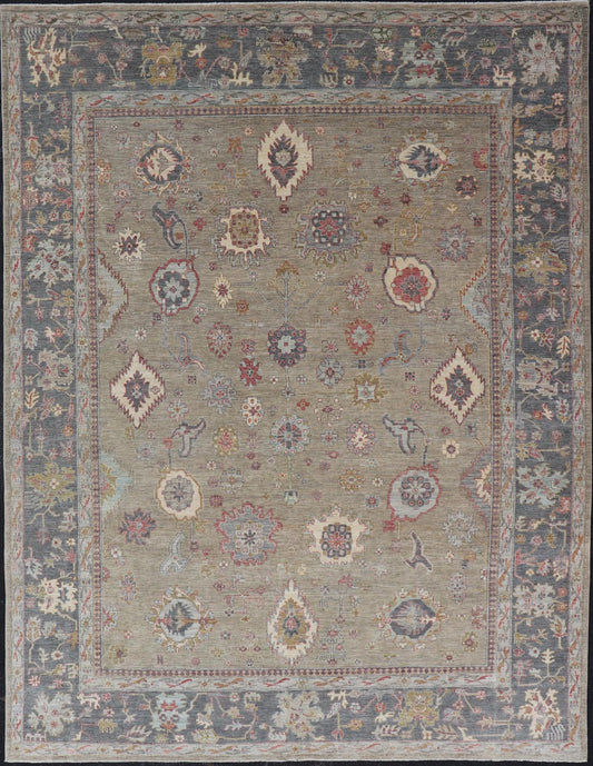 Large All - Over Designed Tabriz with A Yellow - Taupe Background and Muted Colors. Keivan Woven Arts; rug AWR - 17599 Country of Origin: Afghanistan Type: Tabriz Circa 2010 Key Words: Floral Measures: 10'0 x 13'8 Tabriz's are known for their floral - ... - Keivan Woven ArtsAWR - 17599 - 25042Rugs