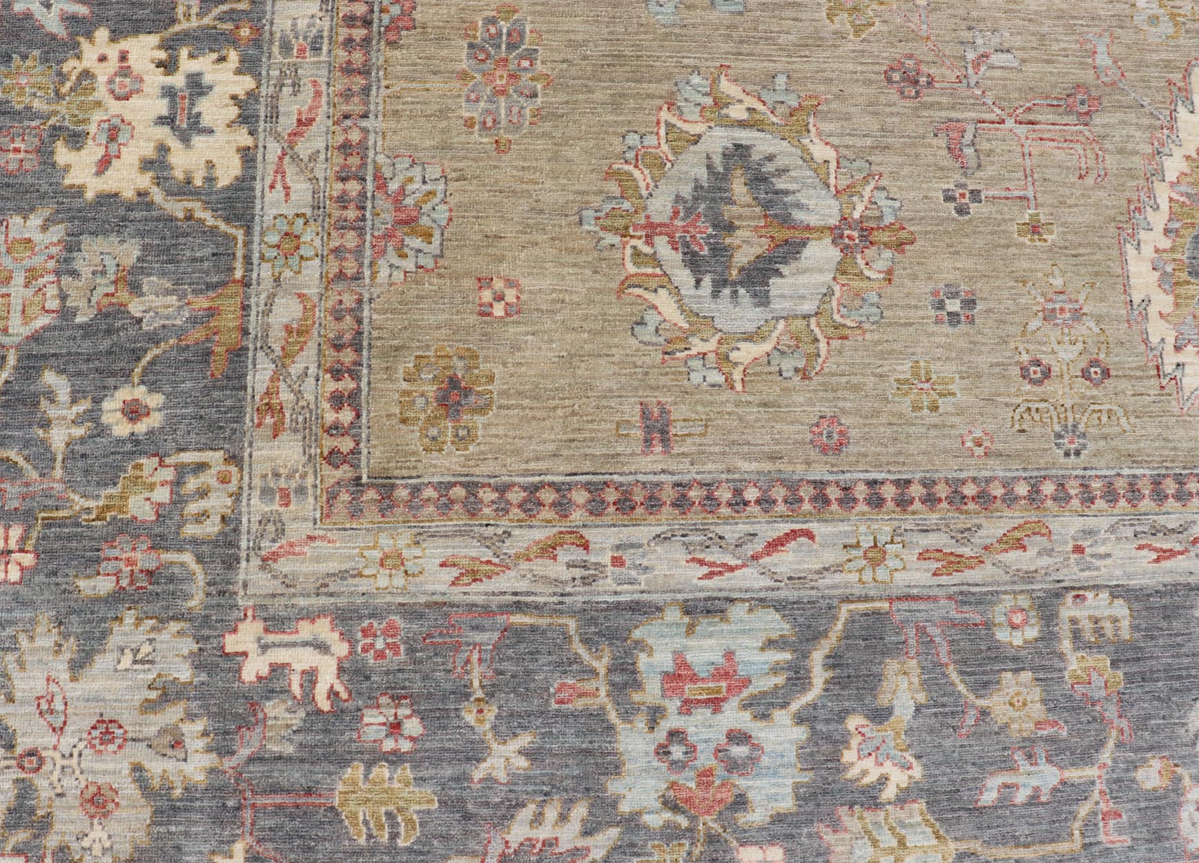 Large All - Over Designed Tabriz with A Yellow - Taupe Background and Muted Colors. Keivan Woven Arts; rug AWR - 17599 Country of Origin: Afghanistan Type: Tabriz Circa 2010 Key Words: Floral Measures: 10'0 x 13'8 Tabriz's are known for their floral - ... - Keivan Woven ArtsAWR - 17599 - 25042Rug
