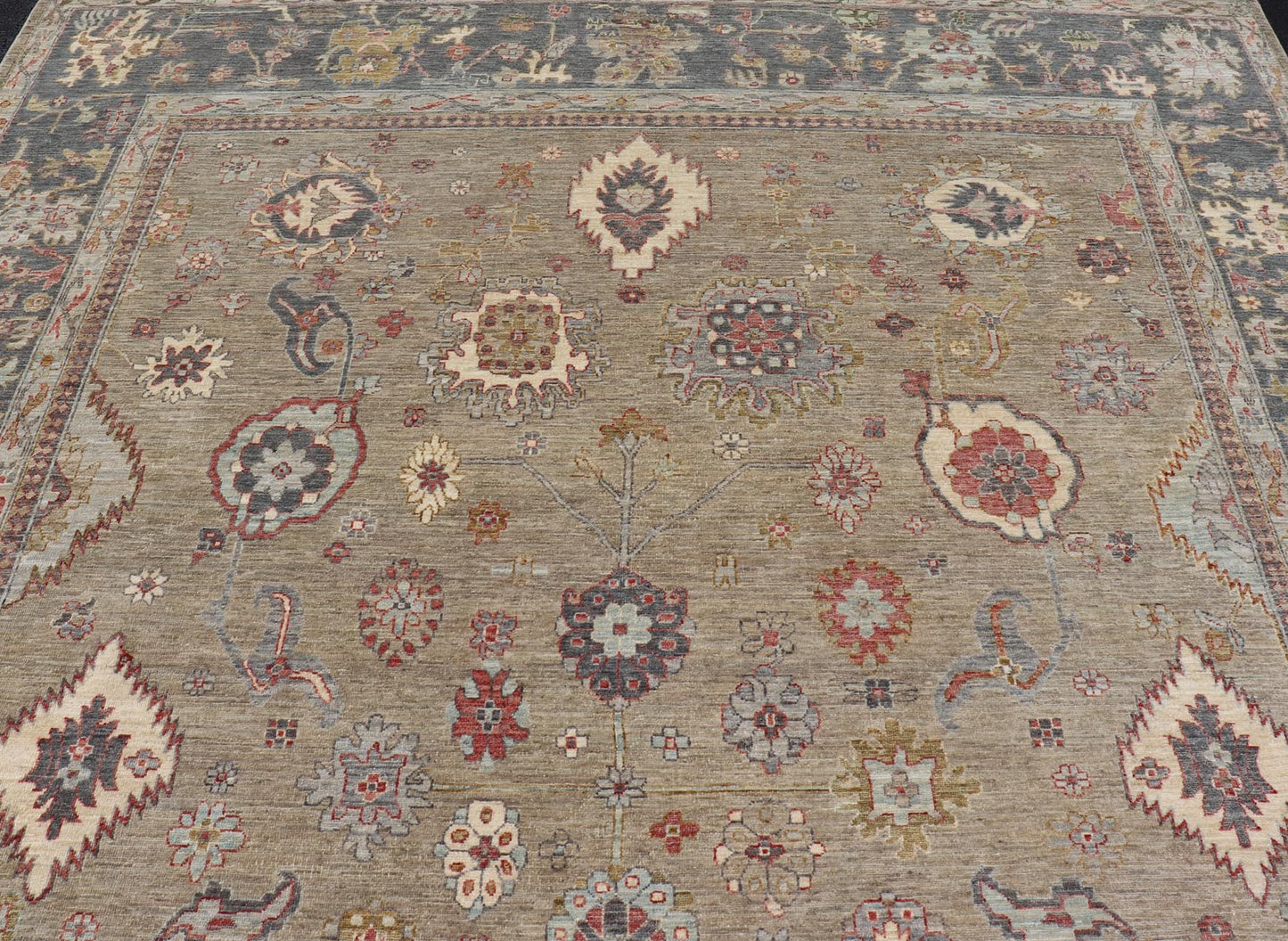 Large All - Over Designed Tabriz with A Yellow - Taupe Background and Muted Colors. Keivan Woven Arts; rug AWR - 17599 Country of Origin: Afghanistan Type: Tabriz Circa 2010 Key Words: Floral Measures: 10'0 x 13'8 Tabriz's are known for their floral - ... - Keivan Woven ArtsAWR - 17599 - 25042Rug