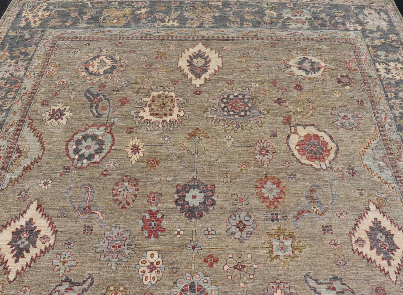 Large All - Over Designed Tabriz with A Yellow - Taupe Background and Muted Colors. Keivan Woven Arts; rug AWR - 17599 Country of Origin: Afghanistan Type: Tabriz Circa 2010 Key Words: Floral Measures: 10'0 x 13'8 Tabriz's are known for their floral - ... - Keivan Woven ArtsAWR - 17599 - 25042Rug
