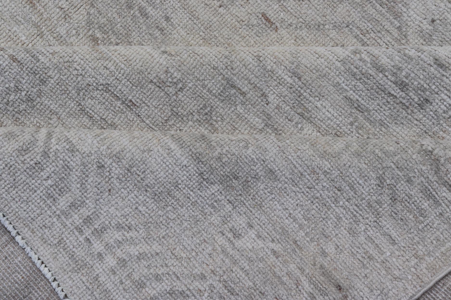 Modern All - Over Floral Khotan with Light Gray Background And Neutral Colors. Keivan Woven Arts rug AWR - 17900 Country of Origin: Afghanistan Type: Khotan Design: Floral, All - Over, Abstract Floral. Measures: 8'0 x 9'11 This Khotan was hand - knotted ... - Keivan Woven ArtsAWR - 17900 - 24922Rug