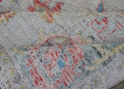 Modern All - Over Floral Oushak with Muted Background and Accent Colors. Measures: 4'2 x 6'2 Modern All - Over Floral Oushak with Muted Background and Accent Colors. Keivan Woven Arts: rug AWR - 6825 Country of Origin: Afghanistan Type: Oushak Design... - Keivan Woven ArtsAWR - 6825 - 23193Rug