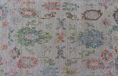 Modern All - Over Floral Oushak with Muted Background and Accent Colors. Measures: 4'2 x 6'2 Modern All - Over Floral Oushak with Muted Background and Accent Colors. Keivan Woven Arts: rug AWR - 6825 Country of Origin: Afghanistan Type: Oushak Design... - Keivan Woven ArtsAWR - 6825 - 23193Rug