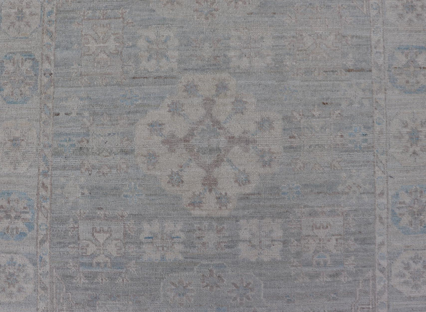 Contemporary Khotan with Circular Medallions in Light Colors. Contemporary Khotan with Circular Medallions in Light Colors. Contemporary Small size Khotan with Circular Medallions in Light Colors. Country of Origin: Afghanistan; Type: K... - Keivan Woven ArtsAWR - 8973 - 21305Rug