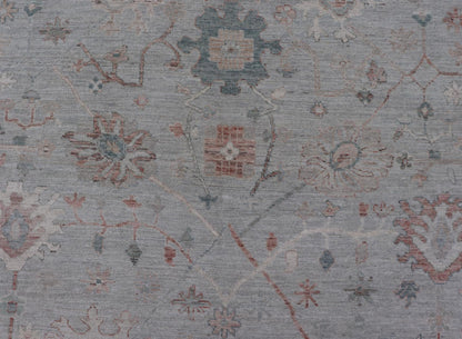 Modern Tribal Oushak with Muted Background in Wool With All - Over Design Modern Tribal Oushak with Muted Background in Wool With All - Over Design Keivan Woven Arts; rug AWR - 9008 Country of Origin: Afghanistan Type: Oushak Design: All - Over, Floral,... - Keivan Woven ArtsAWR - 9008 - 21317Rug